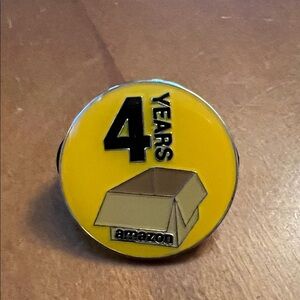 Amazon Yellow 4 Years Enamel Pin